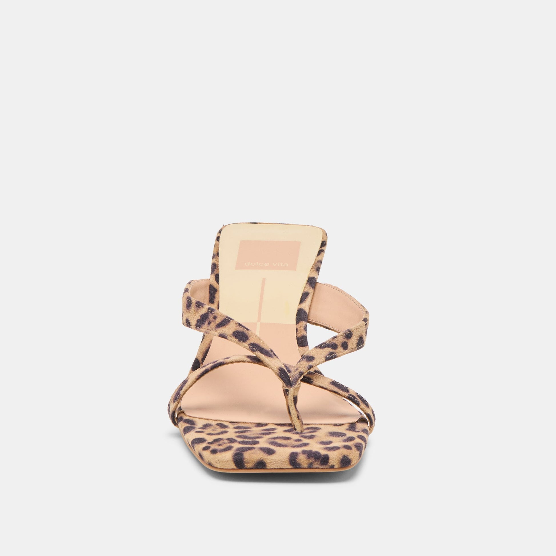 Dolce Vita Brevel Dk Leopard Printed Suede Heels