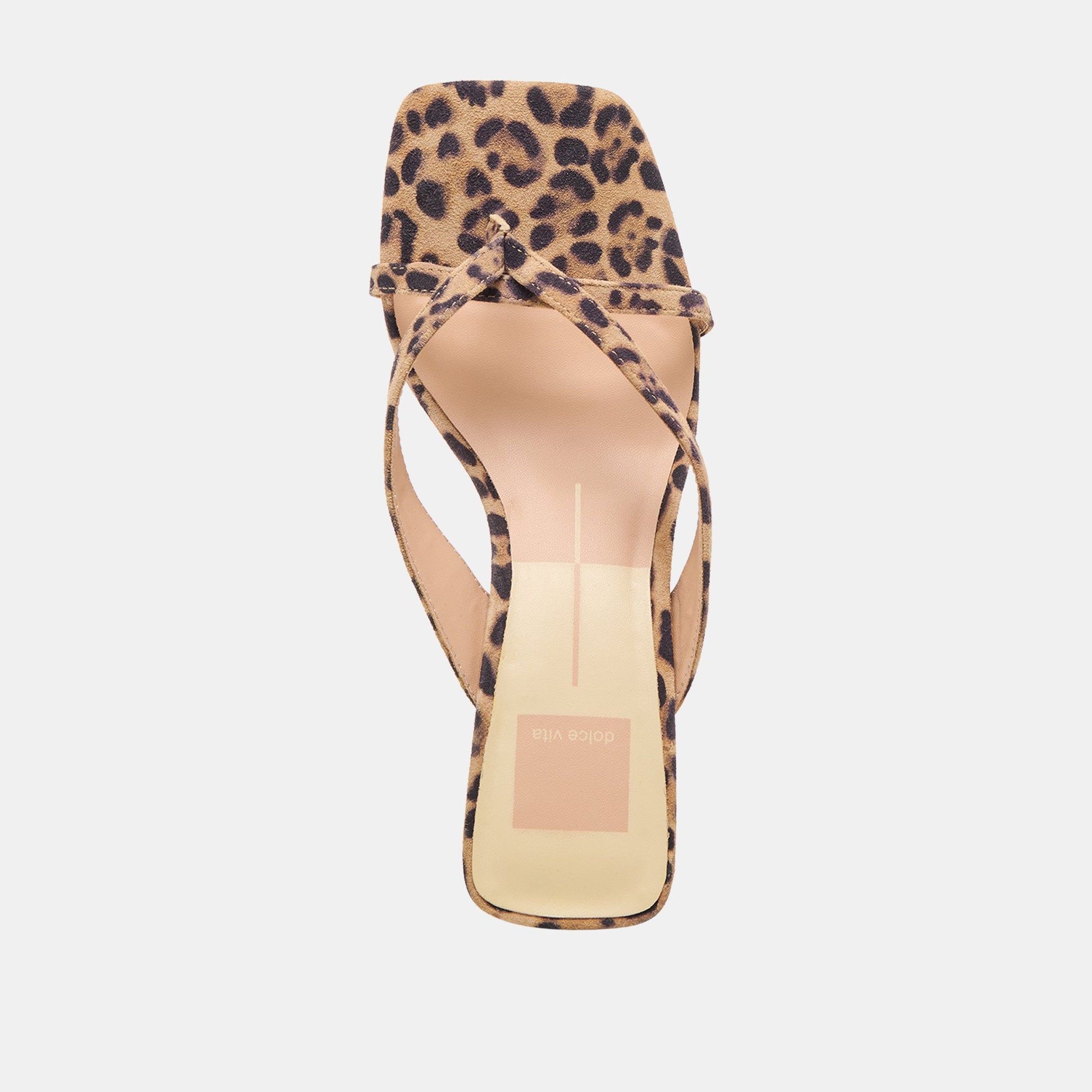 Dolce Vita Brevel Dk Leopard Printed Suede Heels
