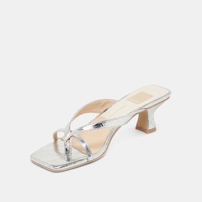 Dolce Vita BREVEL HEELS SILVER DISTRESSED LEATHER