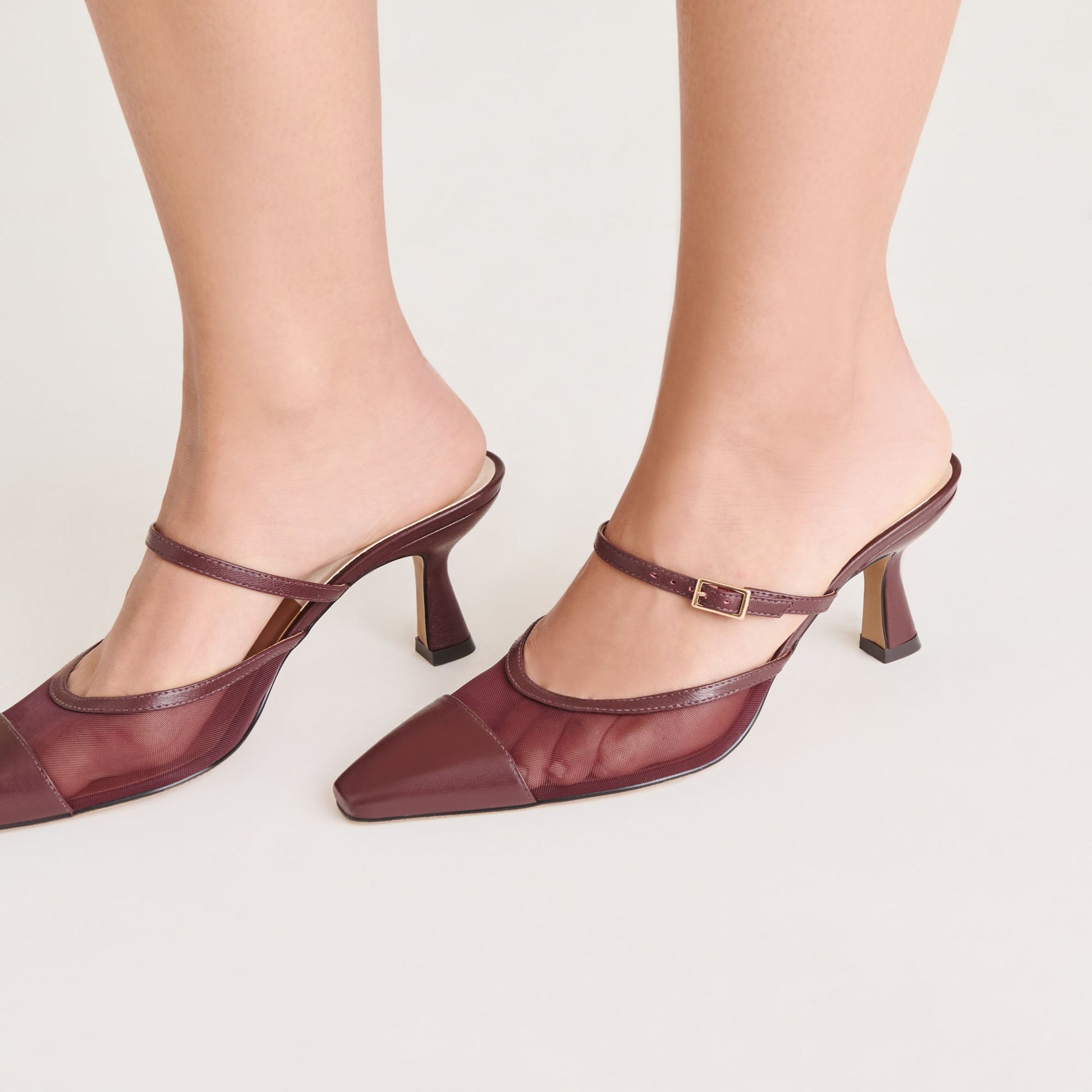 Dolce Vita Loyd Burgundy Mesh Heels