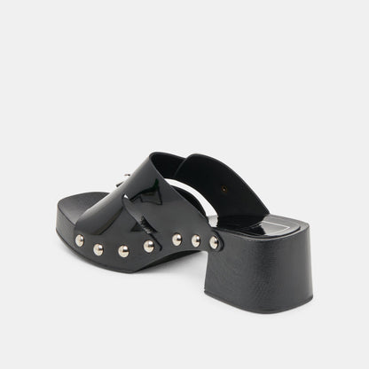 Dolce Vita Melody Black Leather Heels