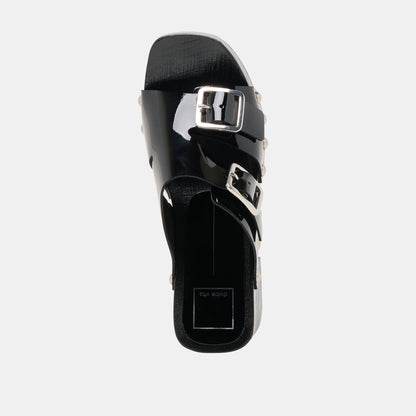 Dolce Vita Melody Black Leather Heels