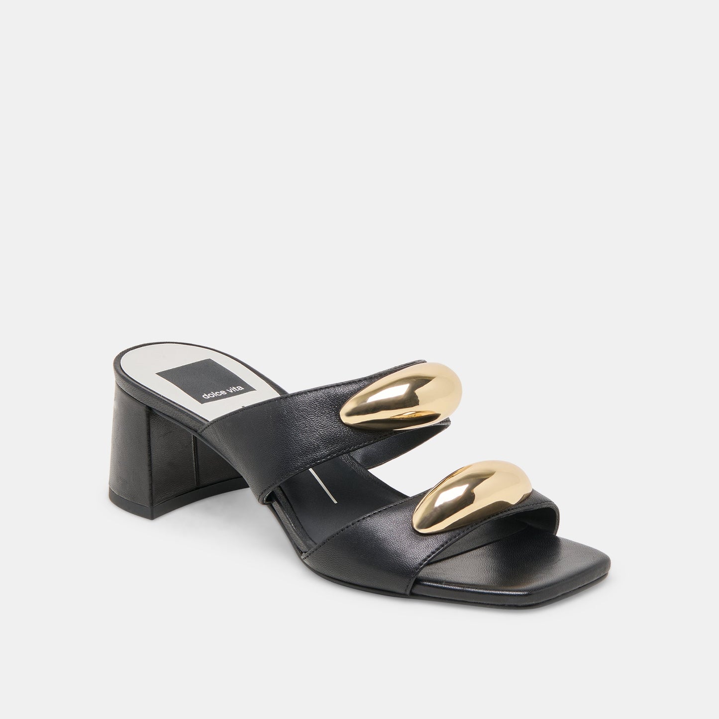 Dolce Vita Barnet Black Leather Heels