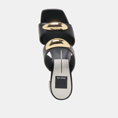 Dolce Vita Barnet Black Leather Heels