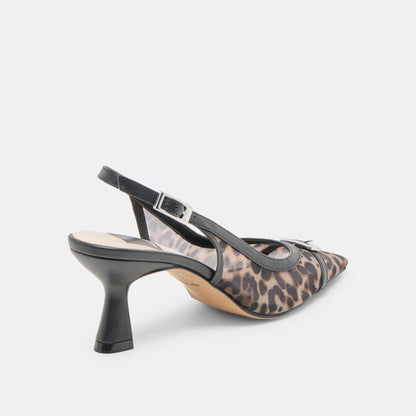 Dolce Vita Lorine Leopard Mesh Heels