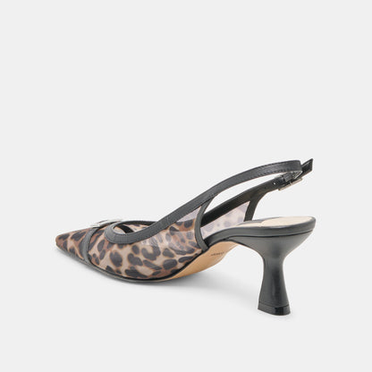 Dolce Vita Lorine Leopard Mesh Heels