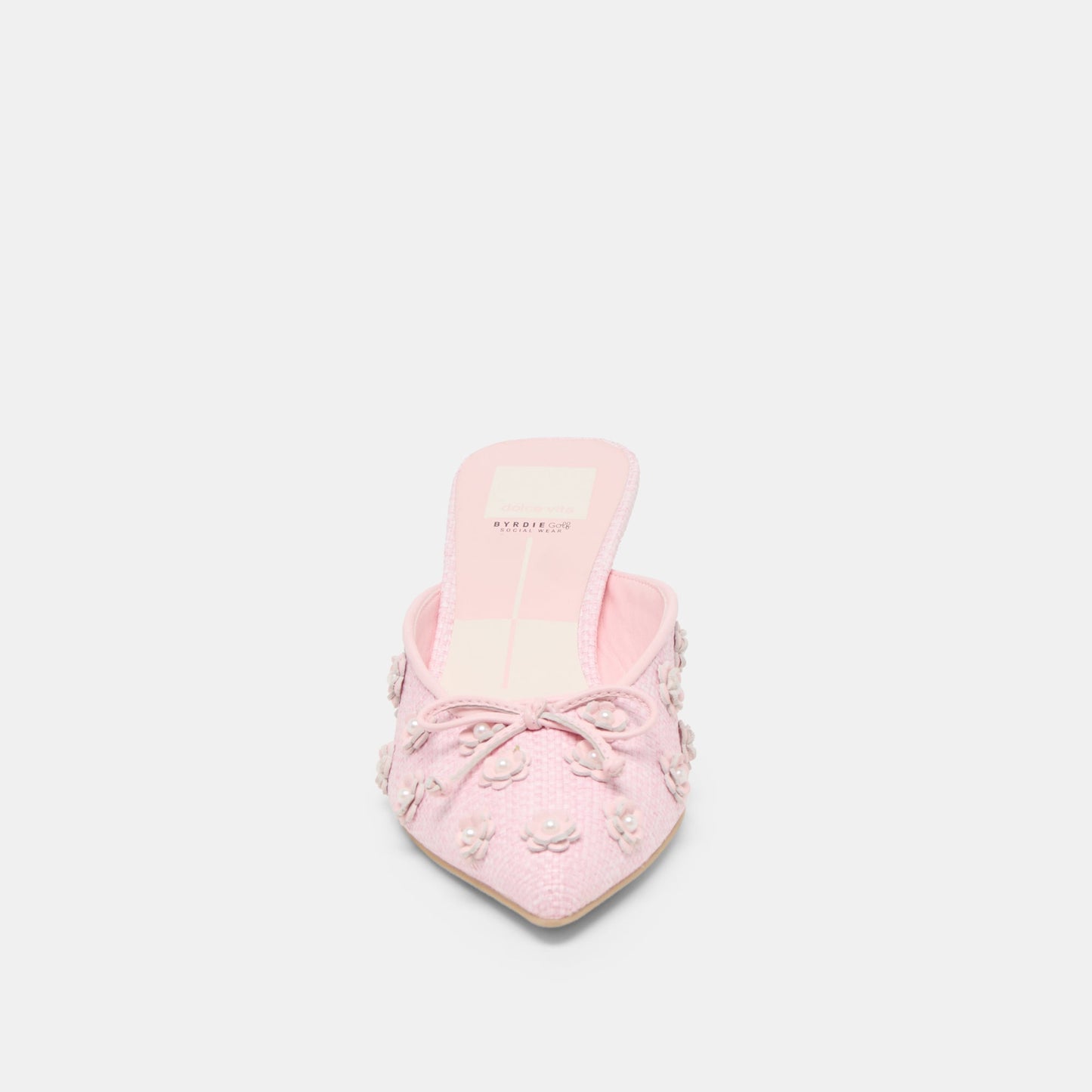 Dolce Vita Camilo X Byrdie Golf Pink Raffia Heels
