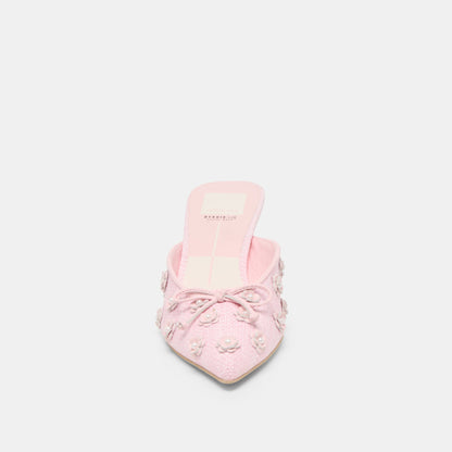 Dolce Vita Camilo X Byrdie Golf Pink Raffia Heels