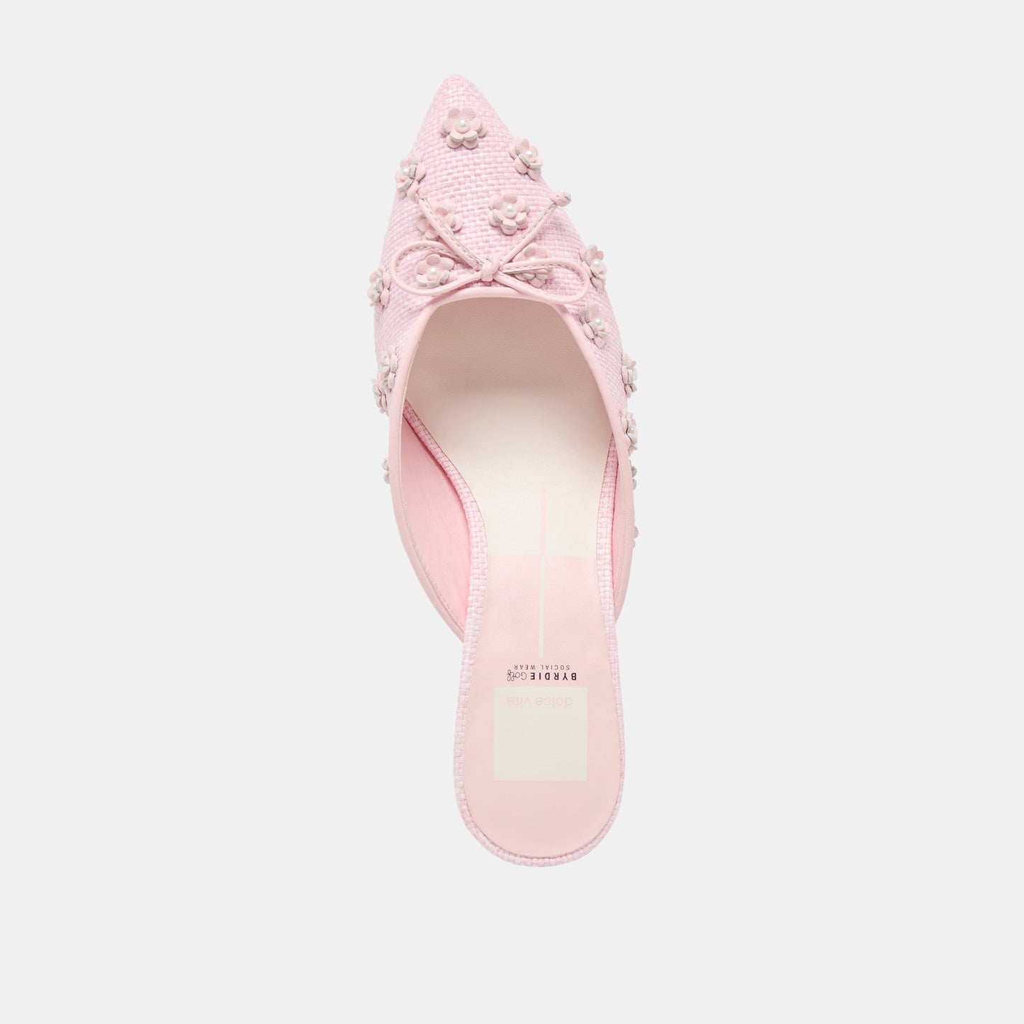 Dolce Vita Camilo X Byrdie Golf Pink Raffia Heels
