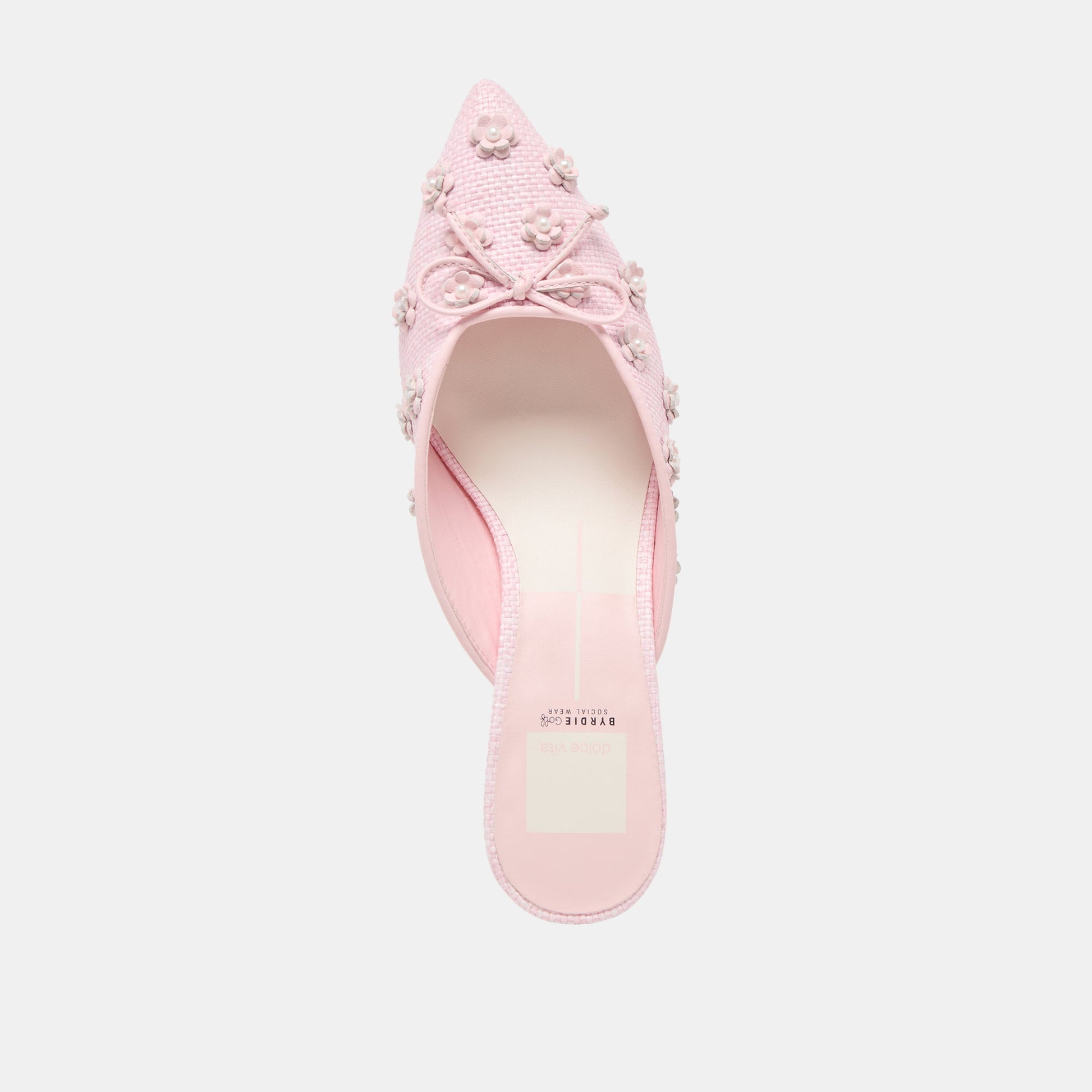 Dolce Vita Camilo X Byrdie Golf Pink Raffia Heels