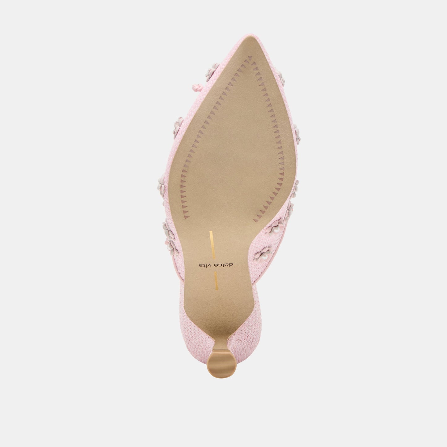 Dolce Vita Camilo X Byrdie Golf Pink Raffia Heels