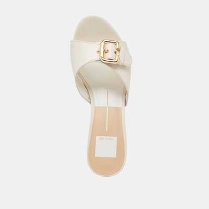 Dolce Vita YALAH HEELS OFF WHITE LEATHER