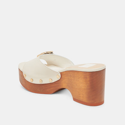 Dolce Vita YALAH HEELS OFF WHITE LEATHER