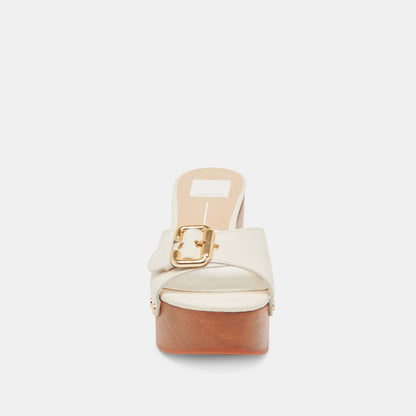 Dolce Vita YALAH HEELS OFF WHITE LEATHER