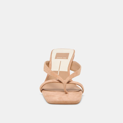 Dolce Vita Brevel Toffee Suede Heels