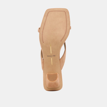 Dolce Vita Brevel Toffee Suede Heels