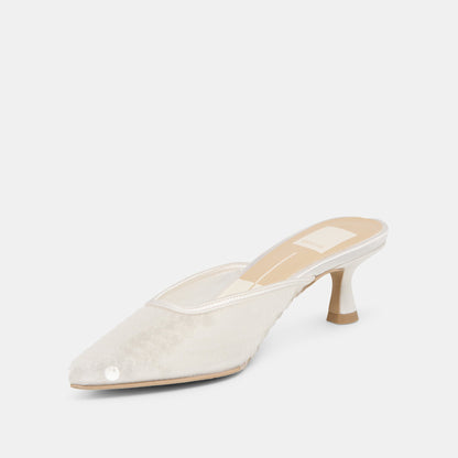 Dolce Vita Cleo Ivory Sequin Heels