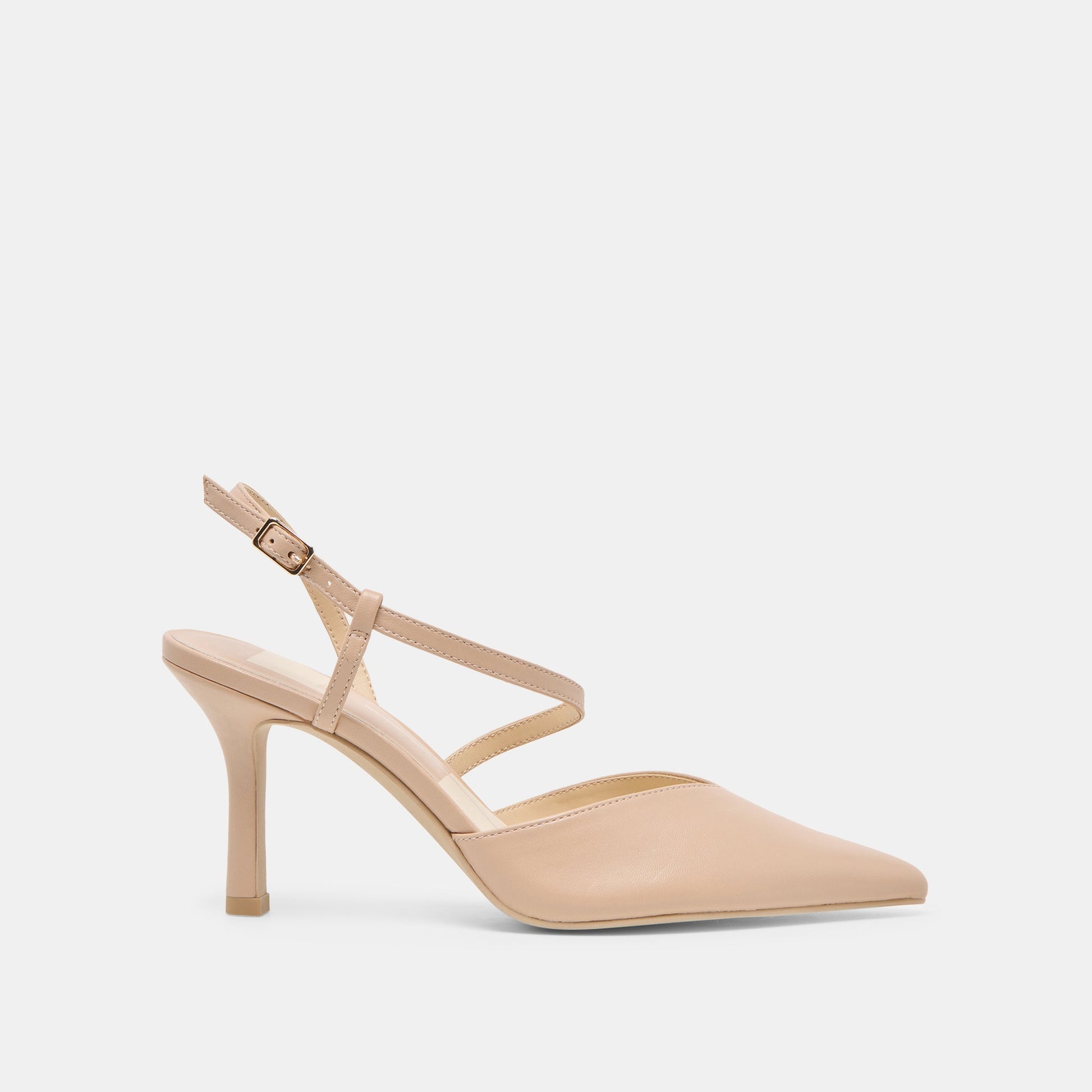 Dolce Vita Kamra Beige Leather Heels