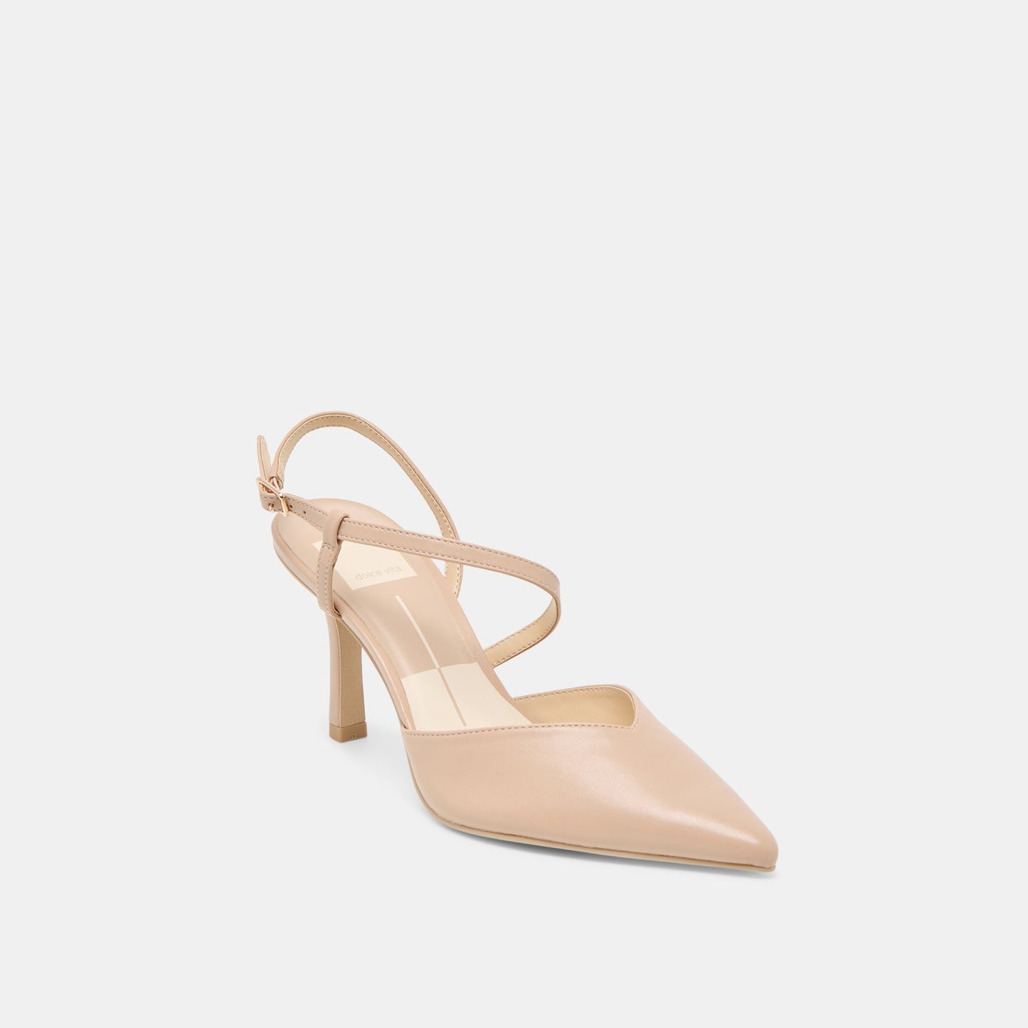 Dolce Vita Kamra Beige Leather Heels