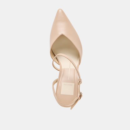 Dolce Vita Kamra Beige Leather Heels