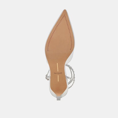 Dolce Vita LOKLYN STUD HEELS SILVER CRINKLE PATENT