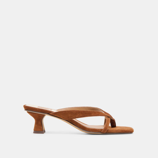 Dolce Vita Brevel Dk Brown Suede Heels