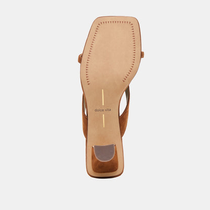 Dolce Vita Brevel Dk Brown Suede Heels