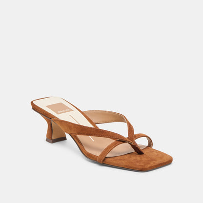 Dolce Vita Brevel Dk Brown Suede Heels