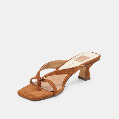 Dolce Vita Brevel Dk Brown Suede Heels