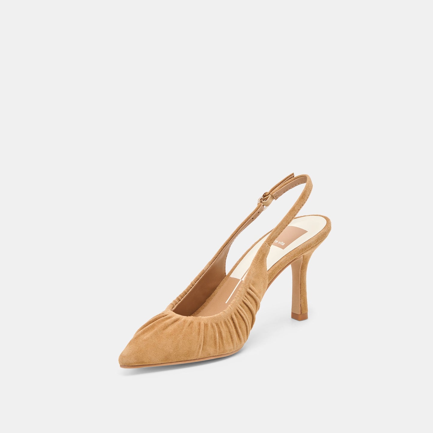 Dolce Vita Keira Lt Brown Suede Heels