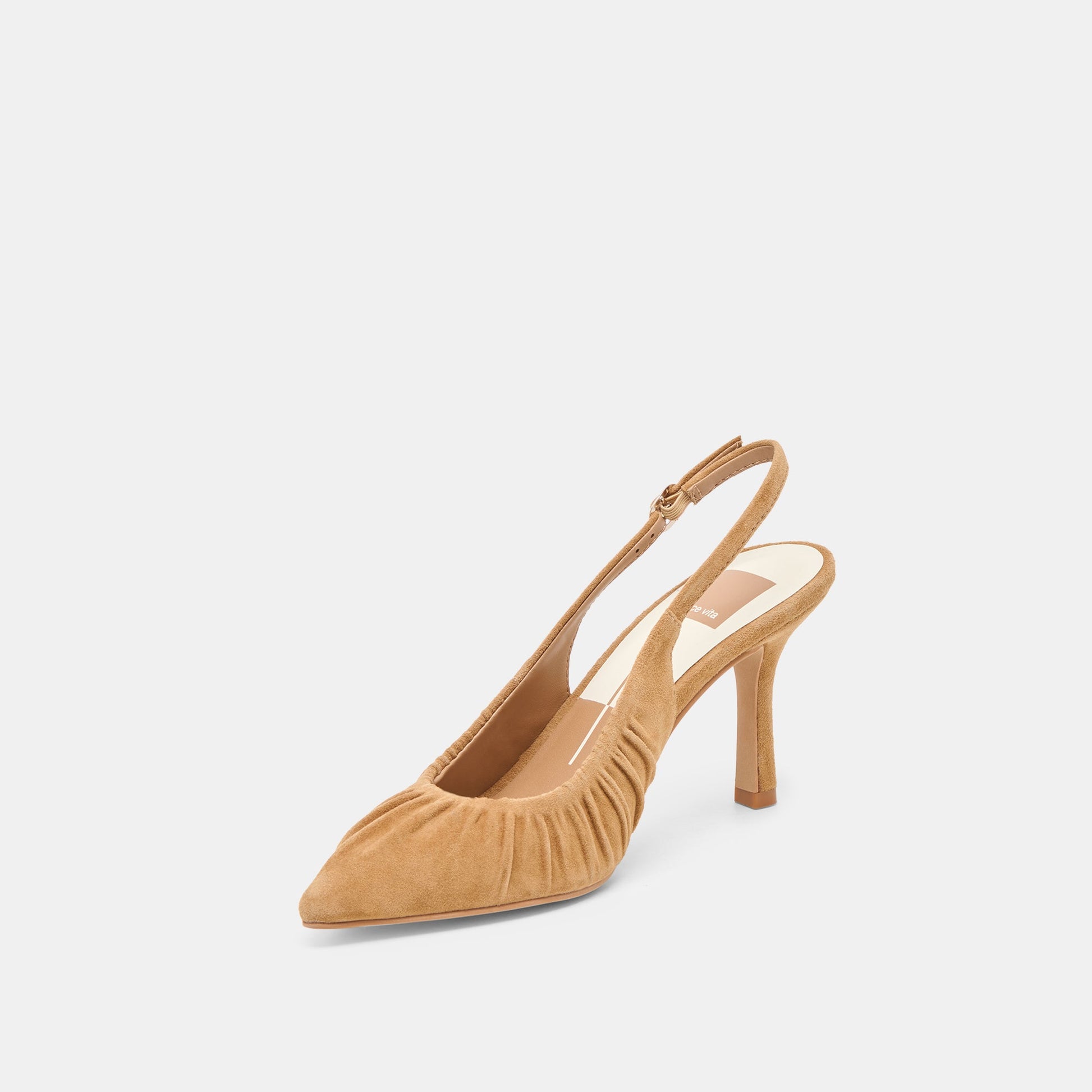Dolce Vita Keira Lt Brown Suede Heels