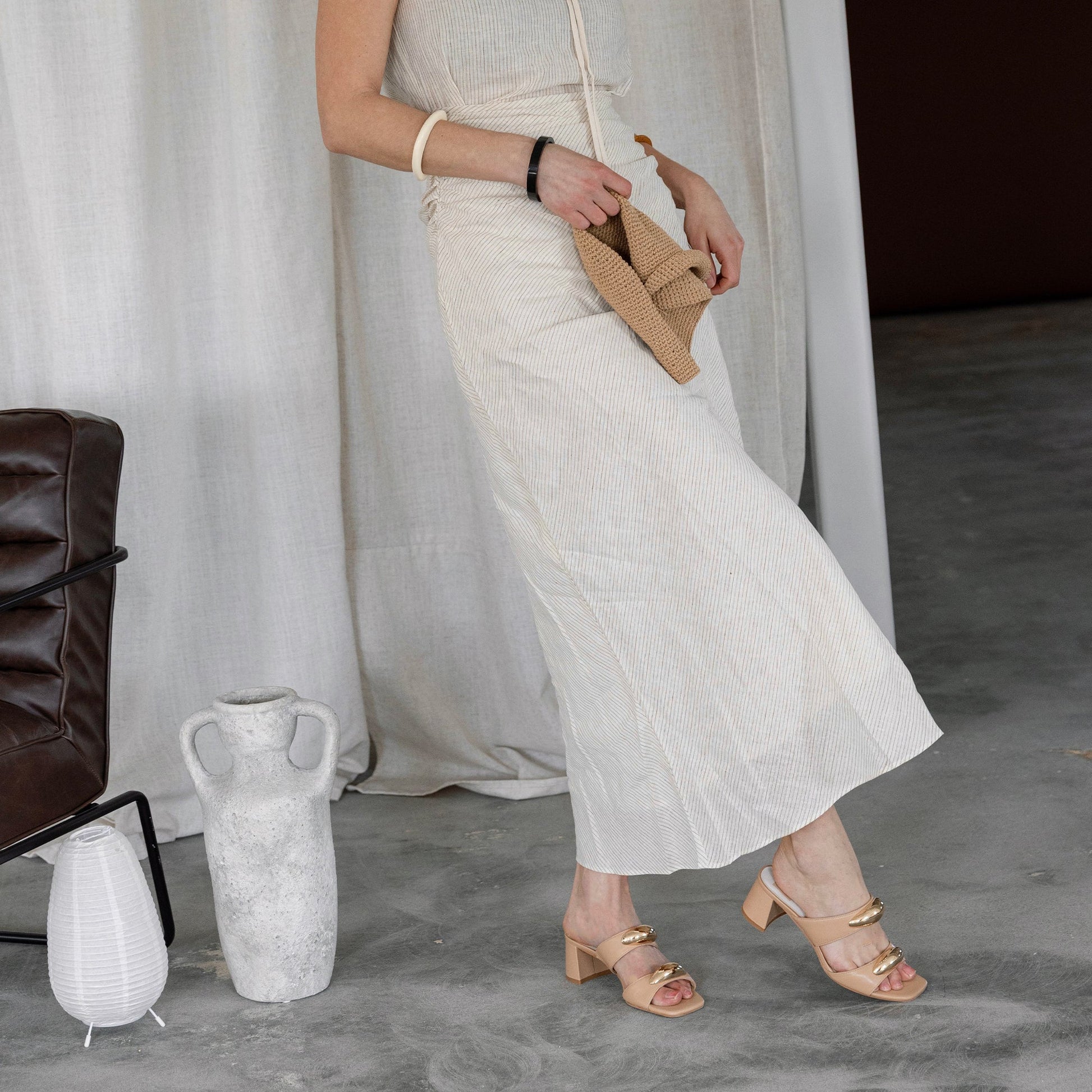 Dolce Vita Barnet Light Tan Leather Heels