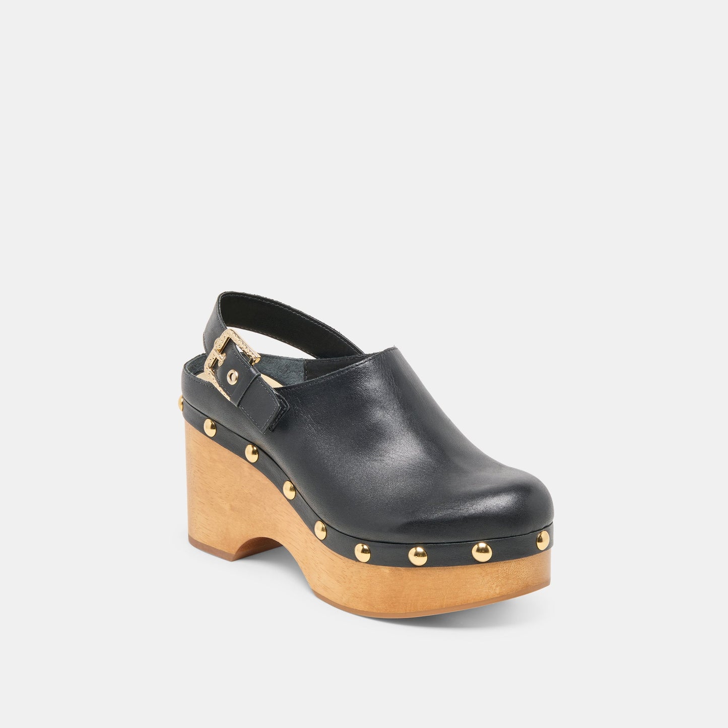 Dolce Vita Adelan Black Leather Clogs