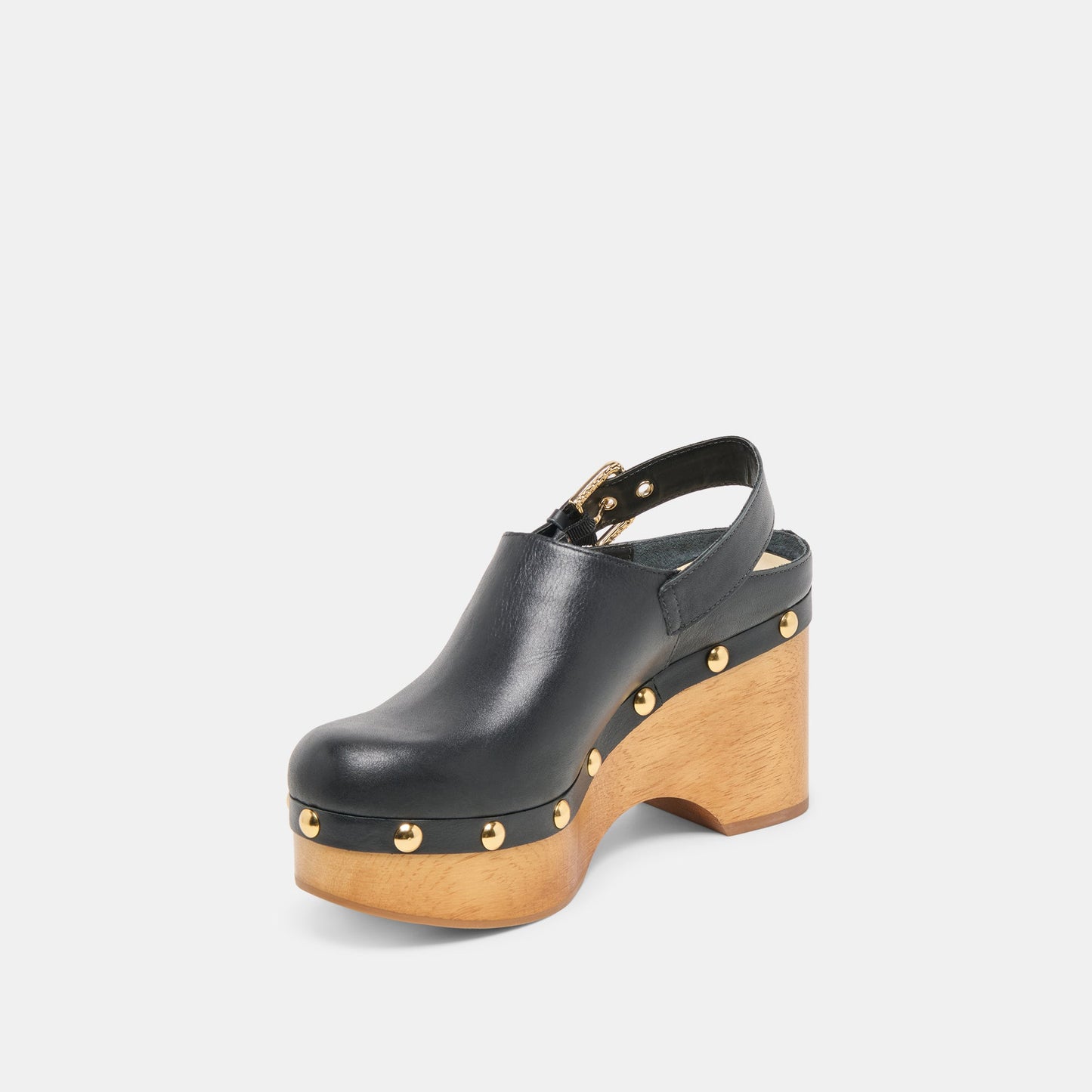 Dolce Vita Adelan Black Leather Clogs