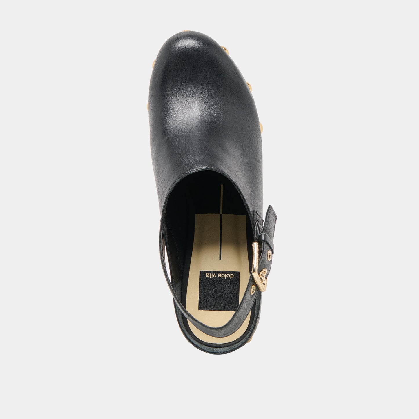 Dolce Vita Adelan Black Leather Clogs