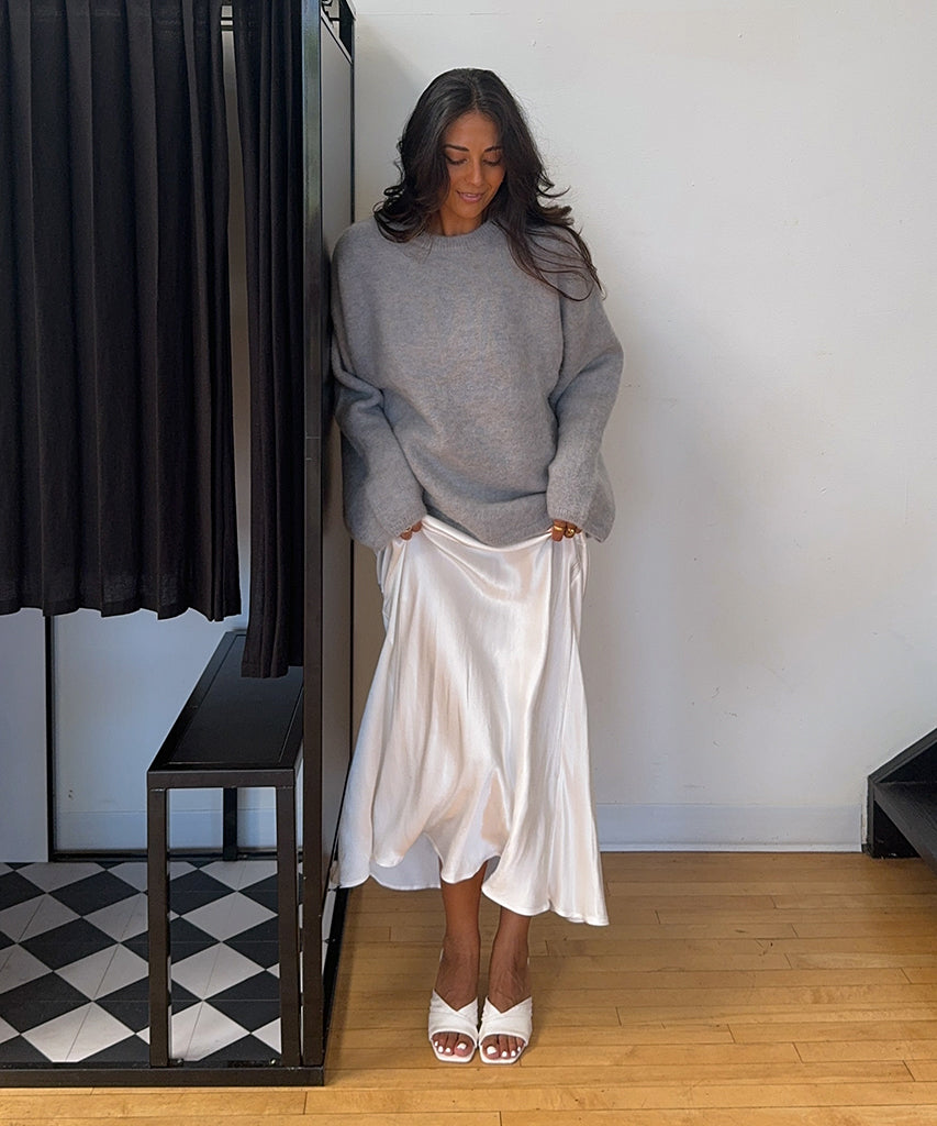 Dolce Vita CARLAN HEELS OFF WHITE SILK