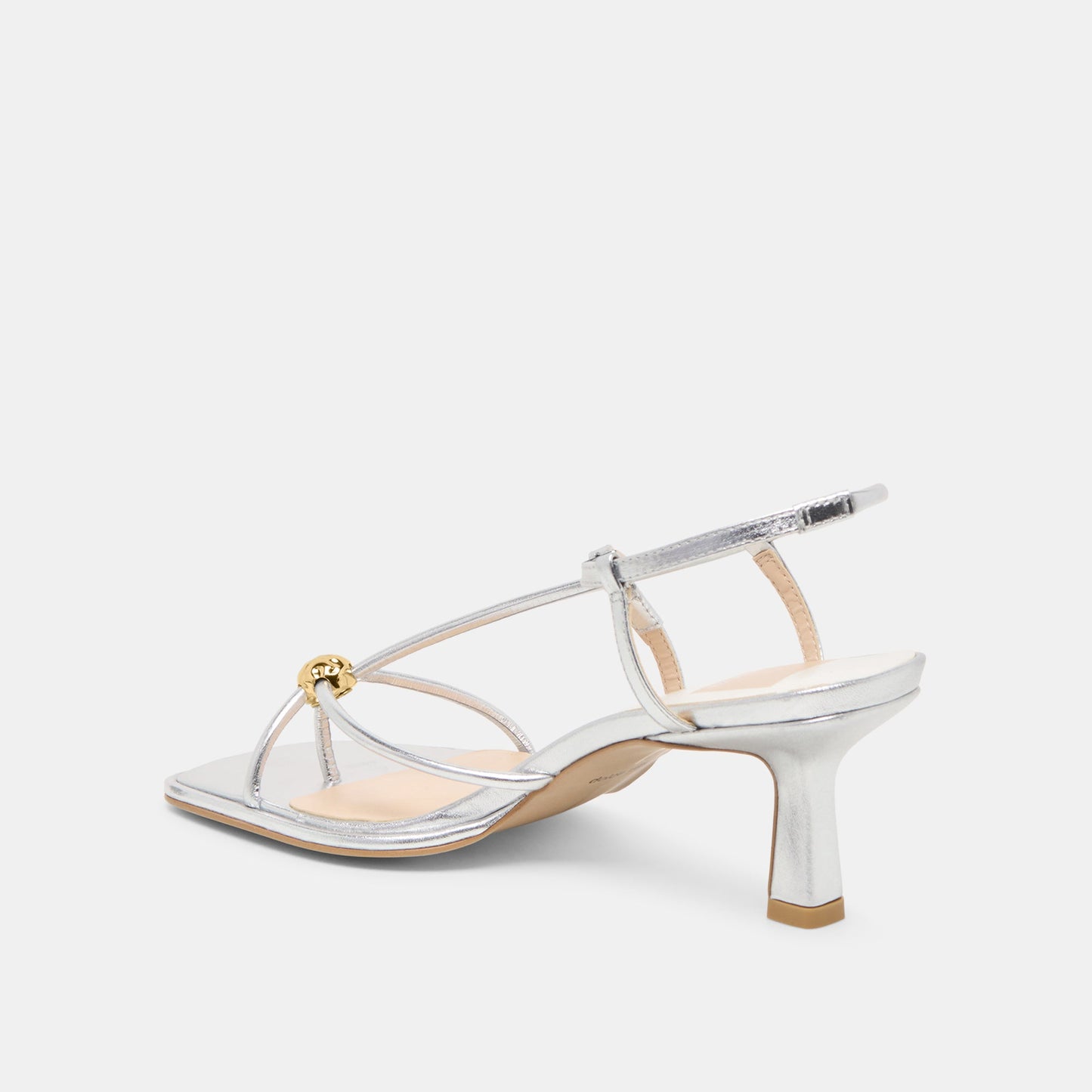 Dolce Vita Mylee Silver Distressed Leather Heels