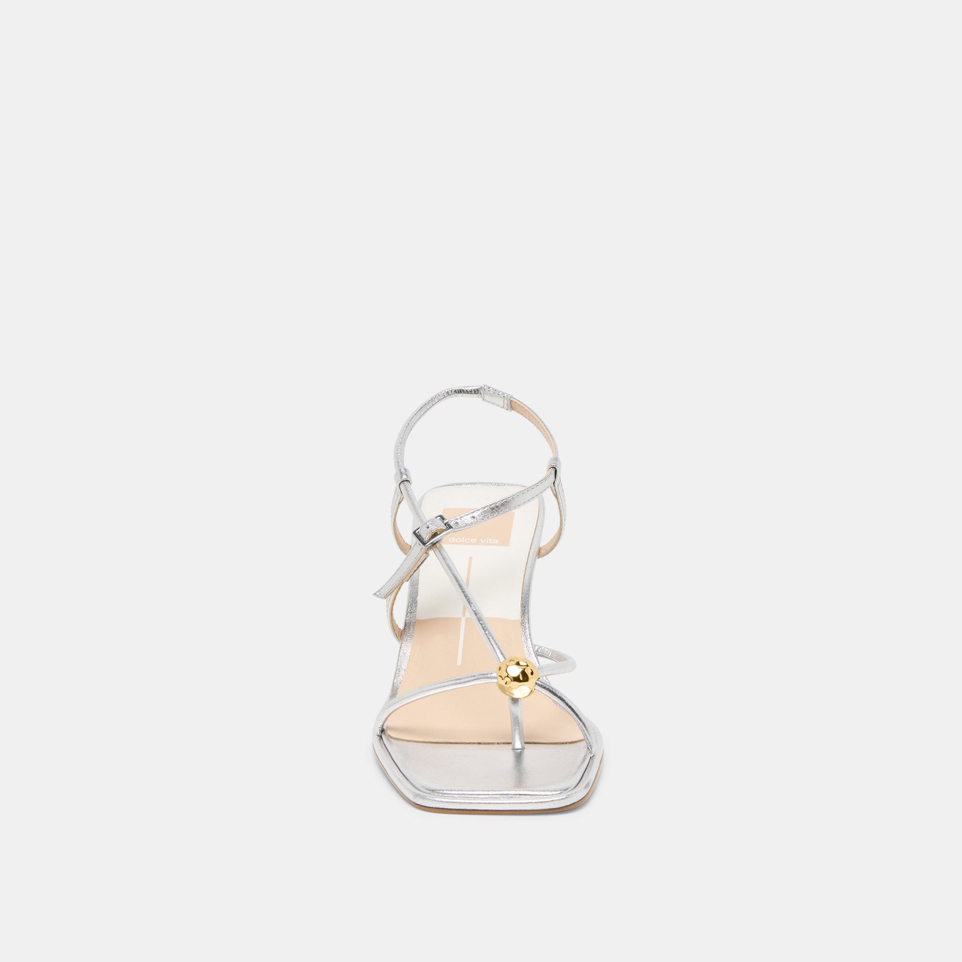 Dolce Vita Mylee Silver Distressed Leather Heels