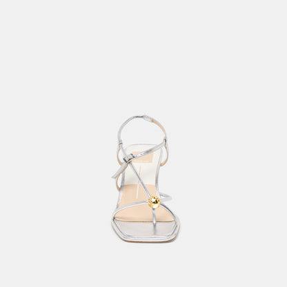 Dolce Vita Mylee Silver Distressed Leather Heels