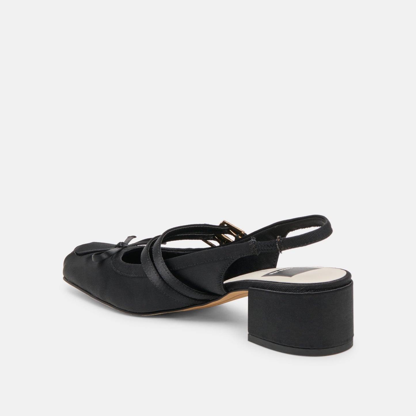 Dolce Vita Loris Onyx Satin Heels