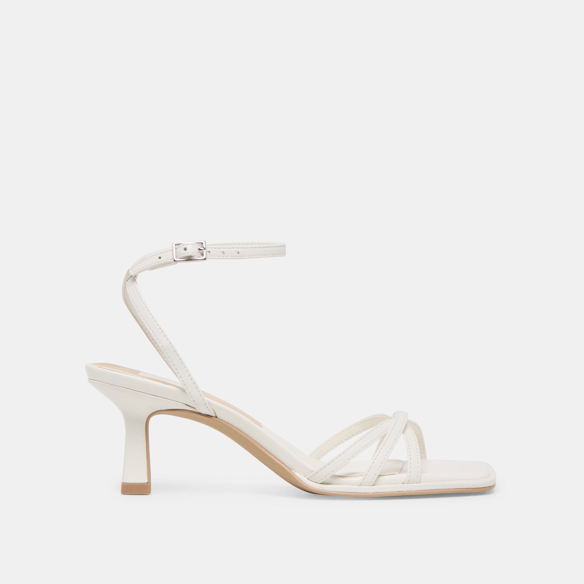 Dolce Vita Manji True White Leather Heels
