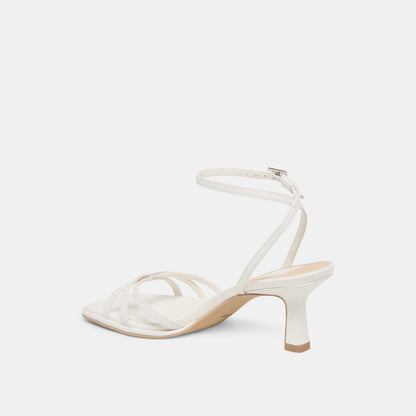Dolce Vita Manji True White Leather Heels