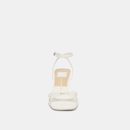 Dolce Vita Manji True White Leather Heels