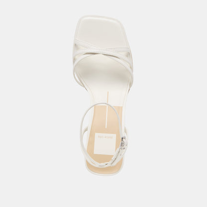 Dolce Vita Manji True White Leather Heels