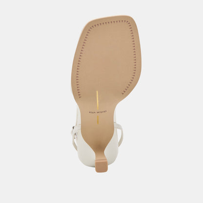 Dolce Vita Manji True White Leather Heels