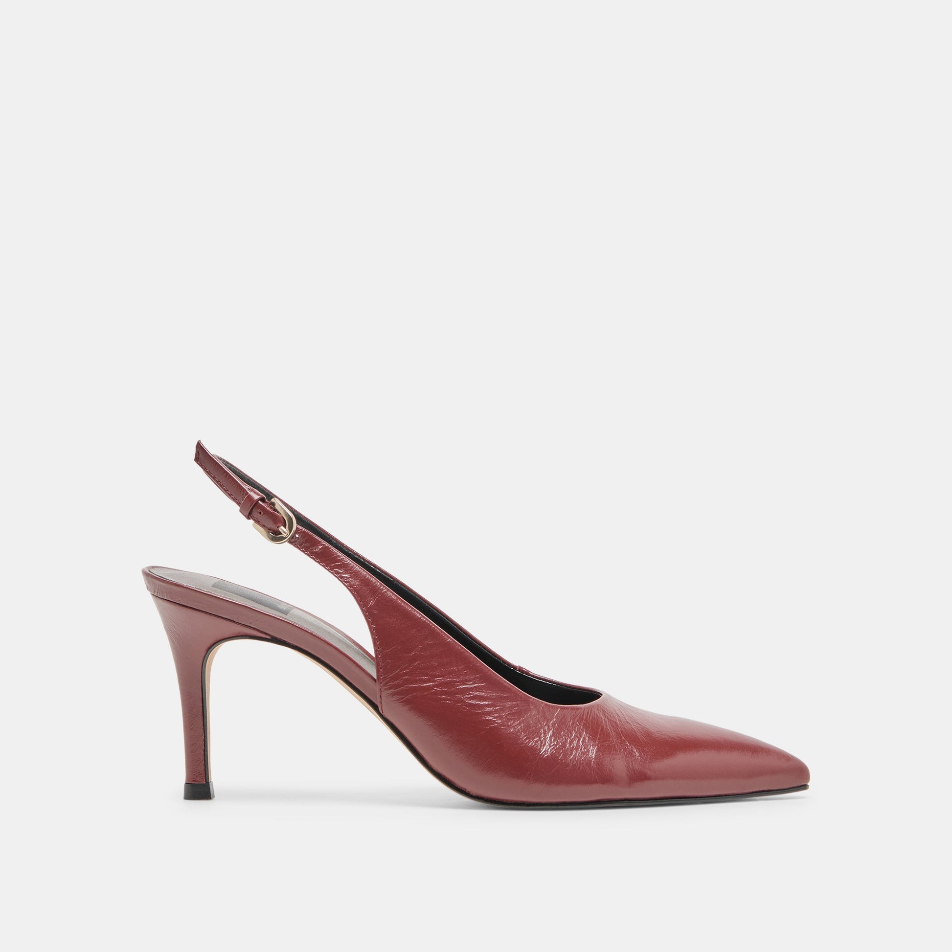 Dolce Vita Elasi Oxblood Crinkle Heels