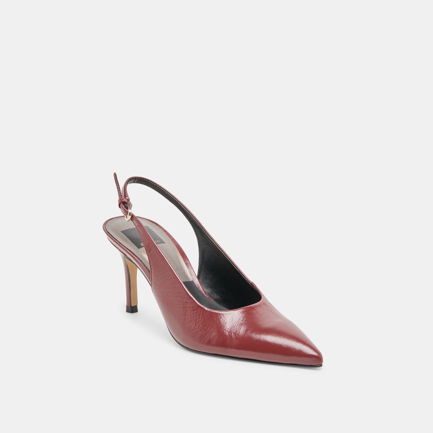 Dolce Vita Elasi Oxblood Crinkle Heels
