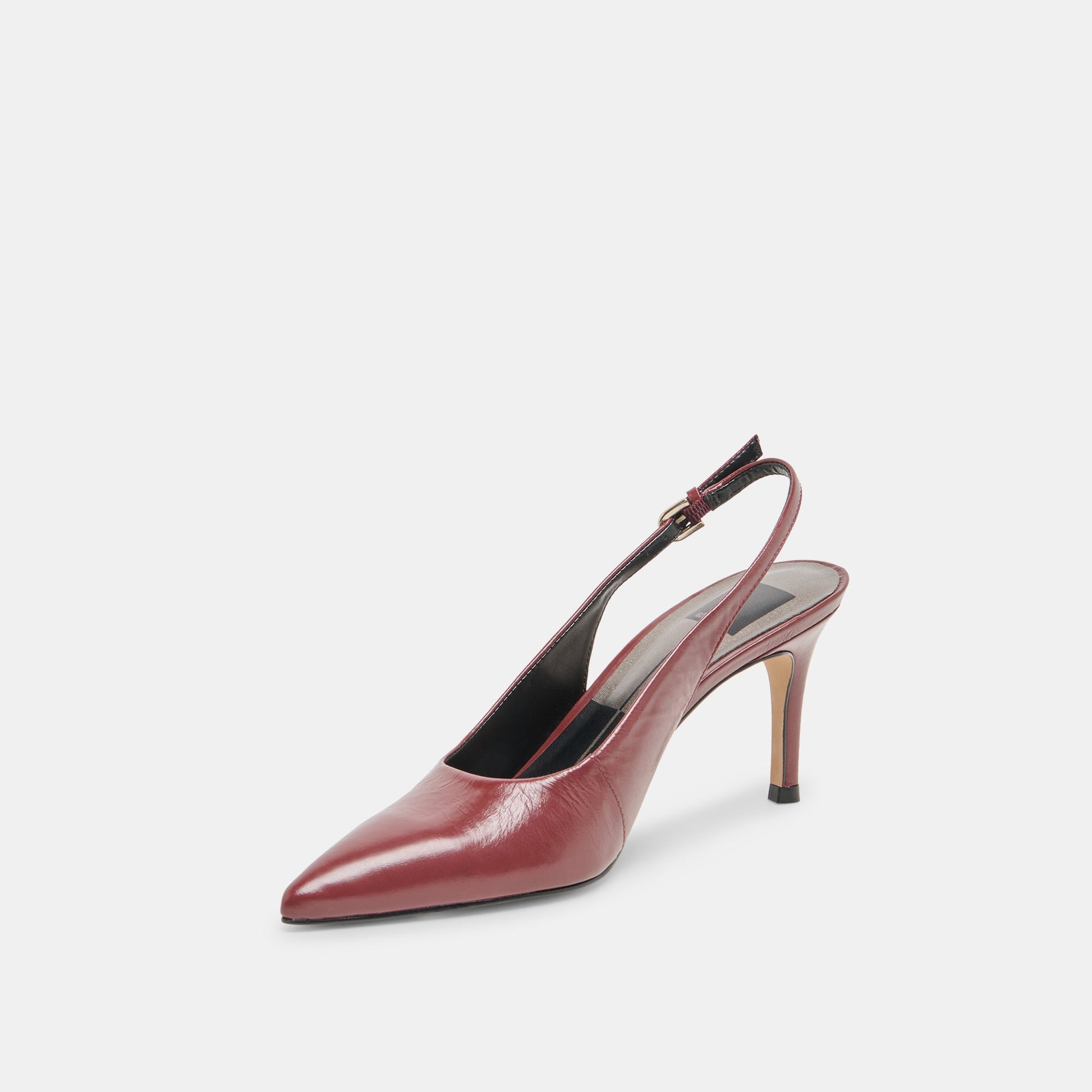 Dolce Vita Elasi Oxblood Crinkle Heels