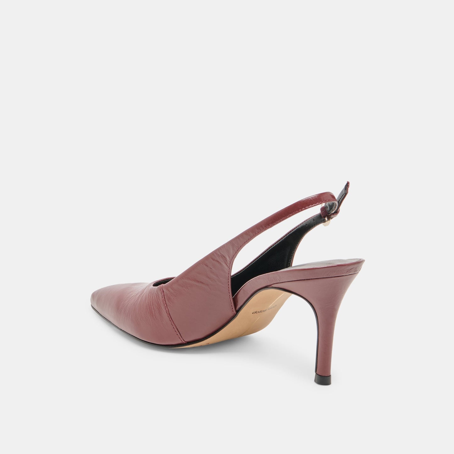 Dolce Vita Elasi Oxblood Crinkle Heels