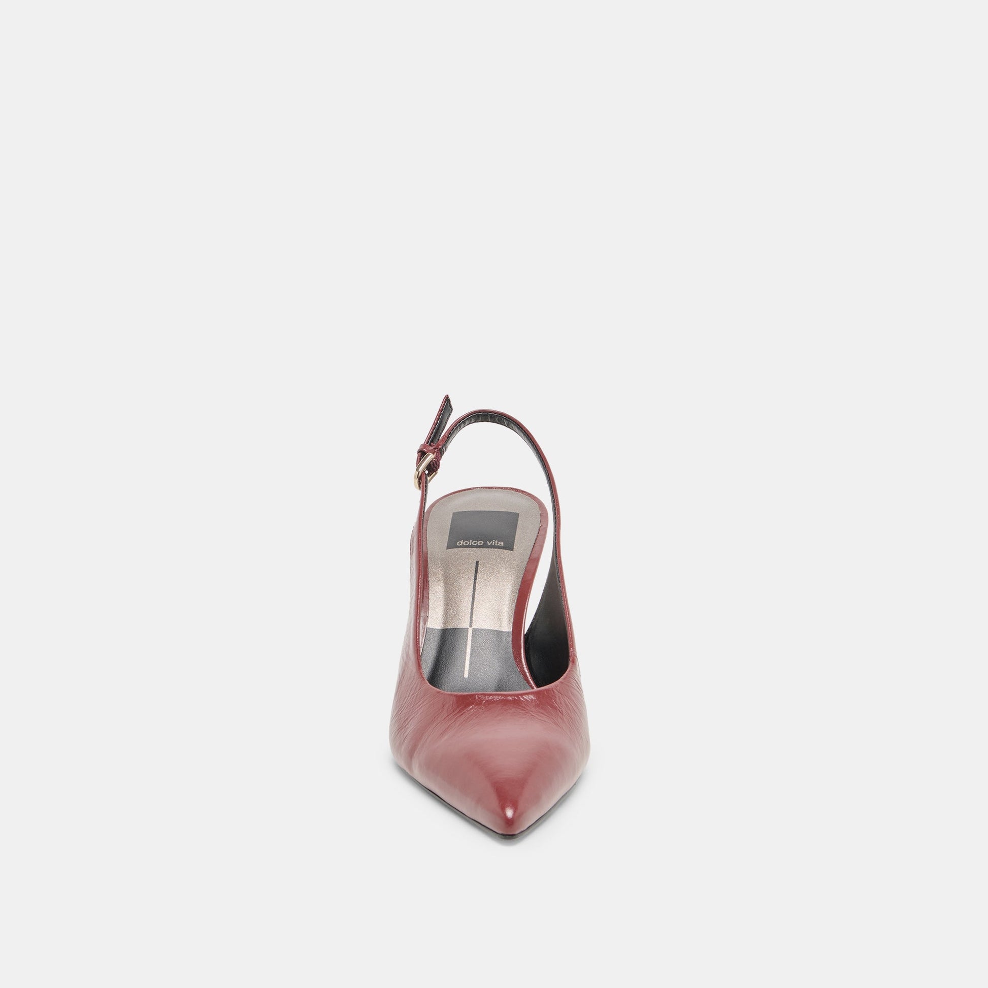 Dolce Vita Elasi Oxblood Crinkle Heels